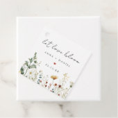 Wasserfarben-Wildblumen-Samen Geschenkanhänger für (Beispiel)