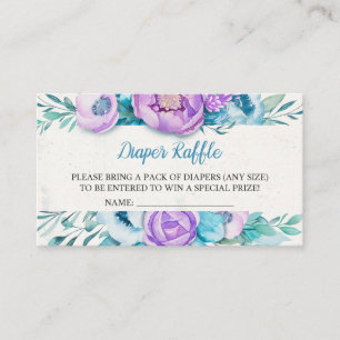 Wasserfarben-Windeln Begleitkarte