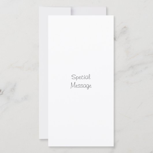 Wasserfarben Winterbaum Danke Karte (Rückseite)