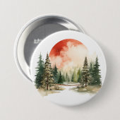 Wasserfarben Winterlandschaften Vol.6 Button (Vorne & Hinten)