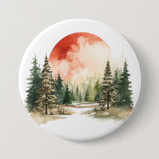 Wasserfarben Winterlandschaften Vol.6 Button (Vorderseite)