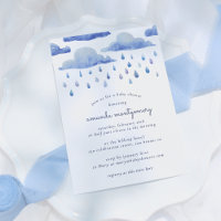Wasserfarben Wolken Babydusche
