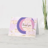 Wasserfarben Wolken, deine Worte. Vielen Dank Karte (Vorderseite)