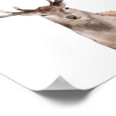 Wasserfarben Woodland Animal Boys Girls Zimmerdeko Poster (Ecke)