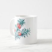 Wasserfarben-Yeen-Berries Kaffeetasse (Vorderseite Links)