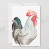 Wasserfarben zeichnend Hand eines Rasters Einladung (Rückseite)