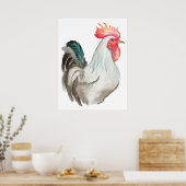 Wasserfarben zeichnend Hand eines Rasters Poster (Küche)