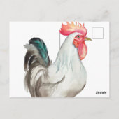 Wasserfarben zeichnend Hand eines Rasters Postkarte (Rückseite)