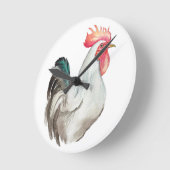 Wasserfarben zeichnend Hand eines Rasters Runde Wanduhr (Winkel)