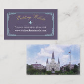 Wasserfarben Zielort: New Orleans Website Card Begleitkarte (Vorne/Hinten)