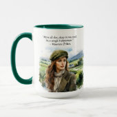 Wasserfarben Zitat 15oz Tasse (Links)