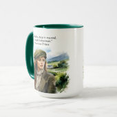 Wasserfarben Zitat 15oz Tasse (Vorderseite Links)