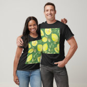 Wasserfarben Zitrone, Fruchttapete Muster. T-Shirt (Unisex)