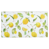 Wasserfarben-Zitrone und Blätter 2 Kissenbezug (Vorderseite-Rechts)