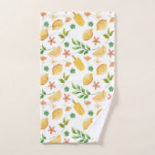 Wasserfarben-Zitronen Badhandtuch Set (Handtuch)