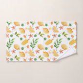 Wasserfarben-Zitronen Badhandtuch Set (Handtuch)