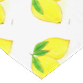 Wasserfarben Zitronen Gelbe Früchte Zitrusfrüchte Tischdecke (Schrägansicht)