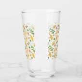 Wasserfarben-Zitronen Glas (Links)