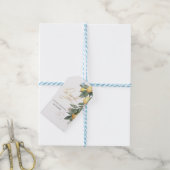 Wasserfarben Zitronen grün Geschenkanhänger (Mit Garn)