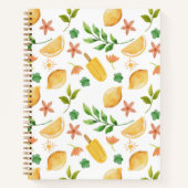 Wasserfarben-Zitronen Notizblock (Vorderseite)