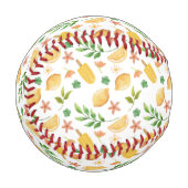 Wasserfarben-Zitronen & Popsicles Baseball Spaß So (Vorderseite Links)