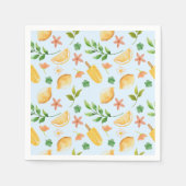 Wasserfarben Zitronen & Popsicles Napkins - hell Serviette (Vorderseite)