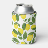 Wasserfarben-Zitronen: Sommerfruchtmuster Dosenkühler (Kanne Vorderseite)