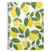 Wasserfarben-Zitronen: Sommerfruchtmuster Notizblock (Vorderseite)