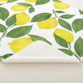 Wasserfarben-Zitronen: Sommerfruchtmuster Sherpadecke (3/4)