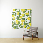 Wasserfarben-Zitronen: Sommerfruchtmuster Wandteppich (Beispiel (Horizontal))