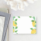 Wasserfarben Zitronen Sticky Notes Post-it Klebezettel