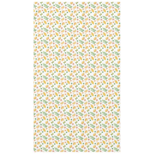 Wasserfarben-Zitronen Tischdecke (Vorderseite)