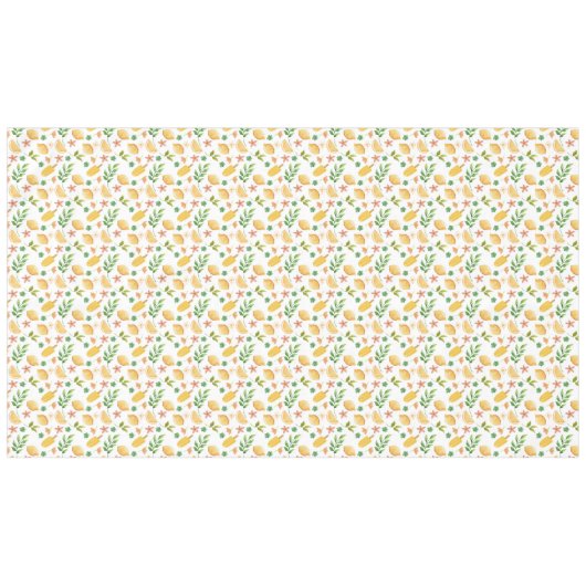 Wasserfarben-Zitronen Tischdecke (Vorderseite (Horizontal))