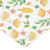 Wasserfarben-Zitronen Tischdecke (Schrägansicht)