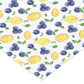 Wasserfarben-Zitronen und Blaubeeren Kurzer Tischläufer (Ecke)