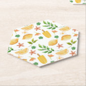 Wasserfarben-Zitronen Untersetzer (angewinkelt)