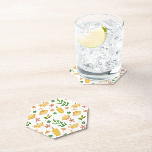 Wasserfarben-Zitronen Untersetzer (Vor Ort)