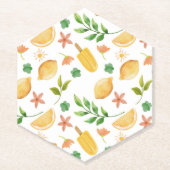 Wasserfarben-Zitronen Untersetzer (Vorderseite)