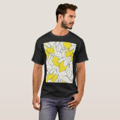 Wasserfarben-Zitronen-Zitronen Nahtloses Muster T-Shirt (Vorne ganz)
