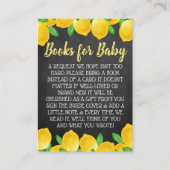 Wasserfarben Zitronenbaum Babydusche Anfrage Begleitkarte (Vorderseite)