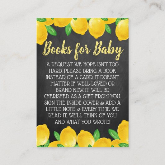 Wasserfarben Zitronenbaum Babydusche Anfrage Begleitkarte (Vorderseite)