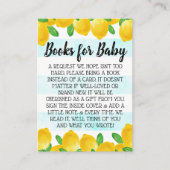 Wasserfarben Zitronenbaum Babydusche Anfrage Begleitkarte (Vorderseite)