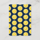 Wasserfarben Zitronenbaum Babydusche Anfrage Begleitkarte (Rückseite)