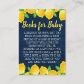 Wasserfarben Zitronenbaum Babydusche Anfrage Begleitkarte (Vorderseite)