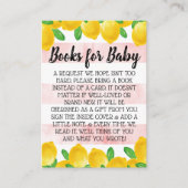 Wasserfarben Zitronenbaum Babydusche Anfrage Begleitkarte (Vorderseite)