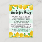 Wasserfarben Zitronenbaum Babydusche Anfrage Begleitkarte (Vorderseite)