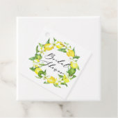 Wasserfarben-Zitronenblüten Brautparty Geschenkanhänger (Beispiel)