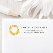 Wasserfarben Zitronenblüten Wraath Sommer Hochzeit (Insitu)