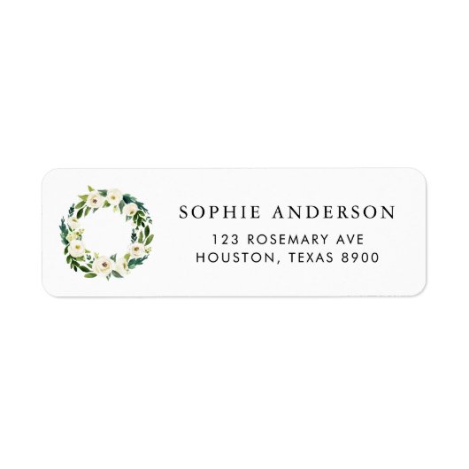 Wasserfarben Zitronenblüten Wraath Sommer Hochzeit (Vorne)