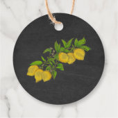 Wasserfarben Zitronenkreidewand Dankeschön an das Geschenkanhänger (Rückseite)